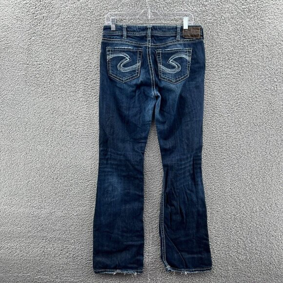 Silver Natsuki Jeans Womens 31X33 Bootcut Loose Stretch Denim - Picture 2 of 10